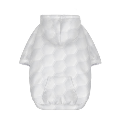 Golf Ball Print Dog Zip Up Hoodie