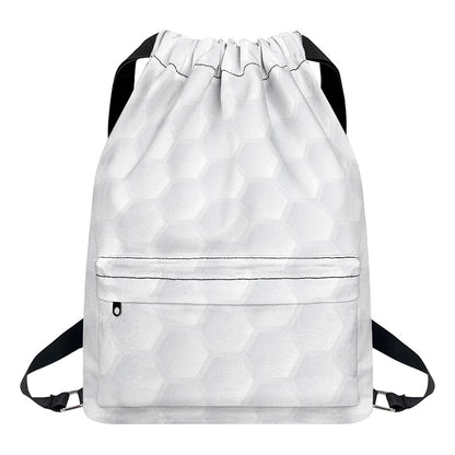Golf Ball Print Drawstring Backpack