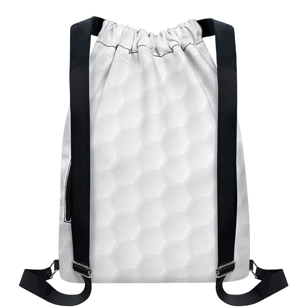 Golf Ball Print Drawstring Backpack