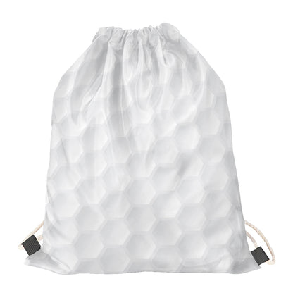 Golf Ball Print Drawstring Bag