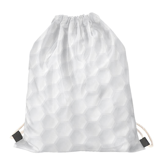 Golf Ball Print Drawstring Bag