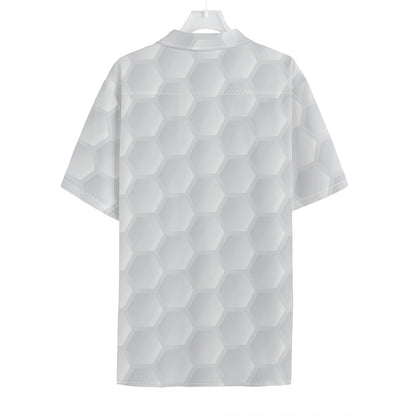 Golf Ball Print Hawaiian Shirt