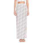 Golf Ball Print High Slit Maxi Skirt