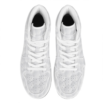 Golf Ball Print High Top Leather Sneakers