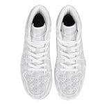 Golf Ball Print High Top Leather Sneakers