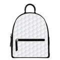 Golf Ball Print Leather Backpack