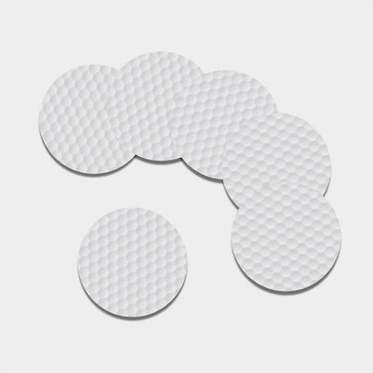Golf Ball Print Leather Coaster Set