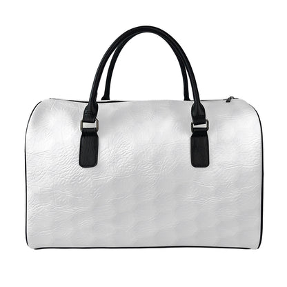 Golf Ball Print Leather Duffle Bag