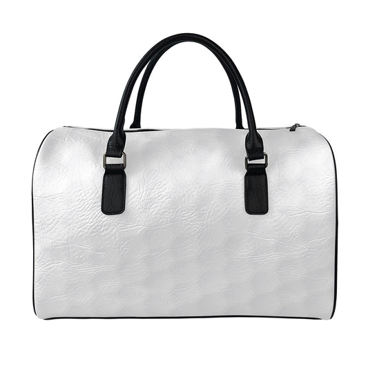 Golf Ball Print Leather Duffle Bag