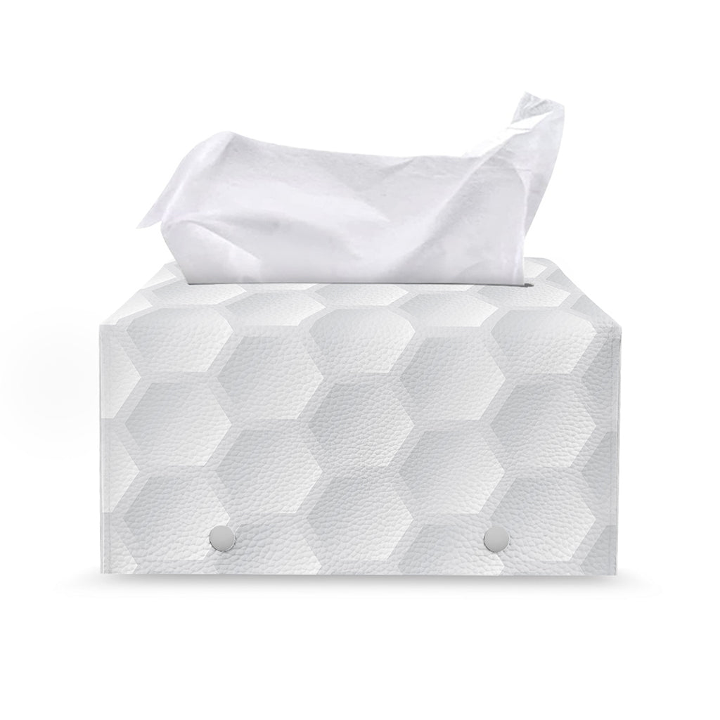 Golf Ball Print Leather Tissue Box Cover