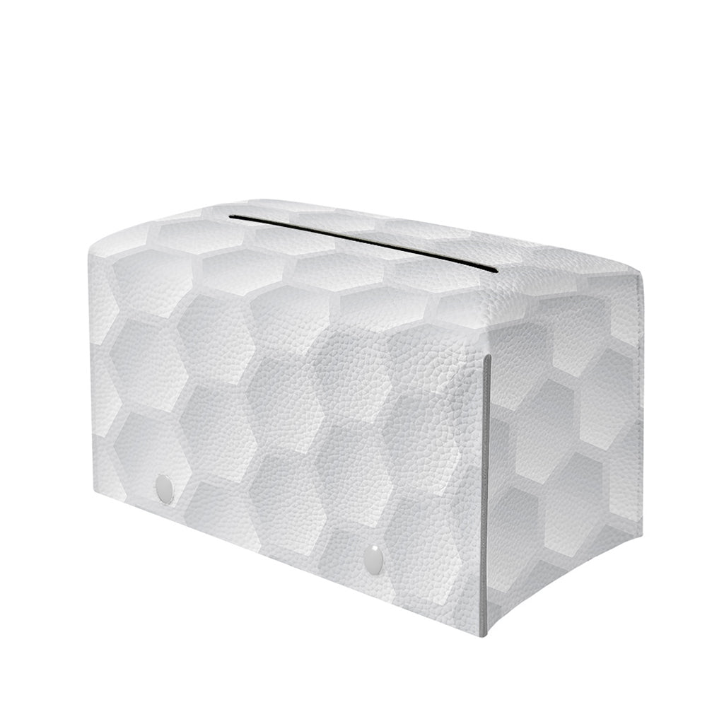 Golf Ball Print Leather Tissue Box Cover