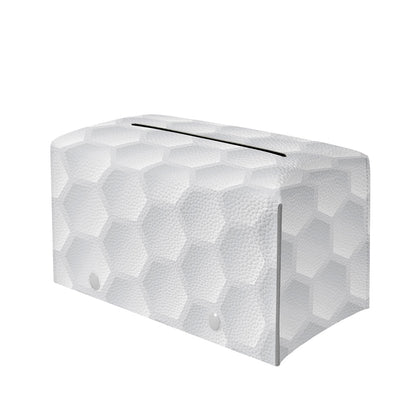 Golf Ball Print Leather Tissue Box Cover