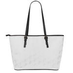 Golf Ball Print Leather Tote Bag