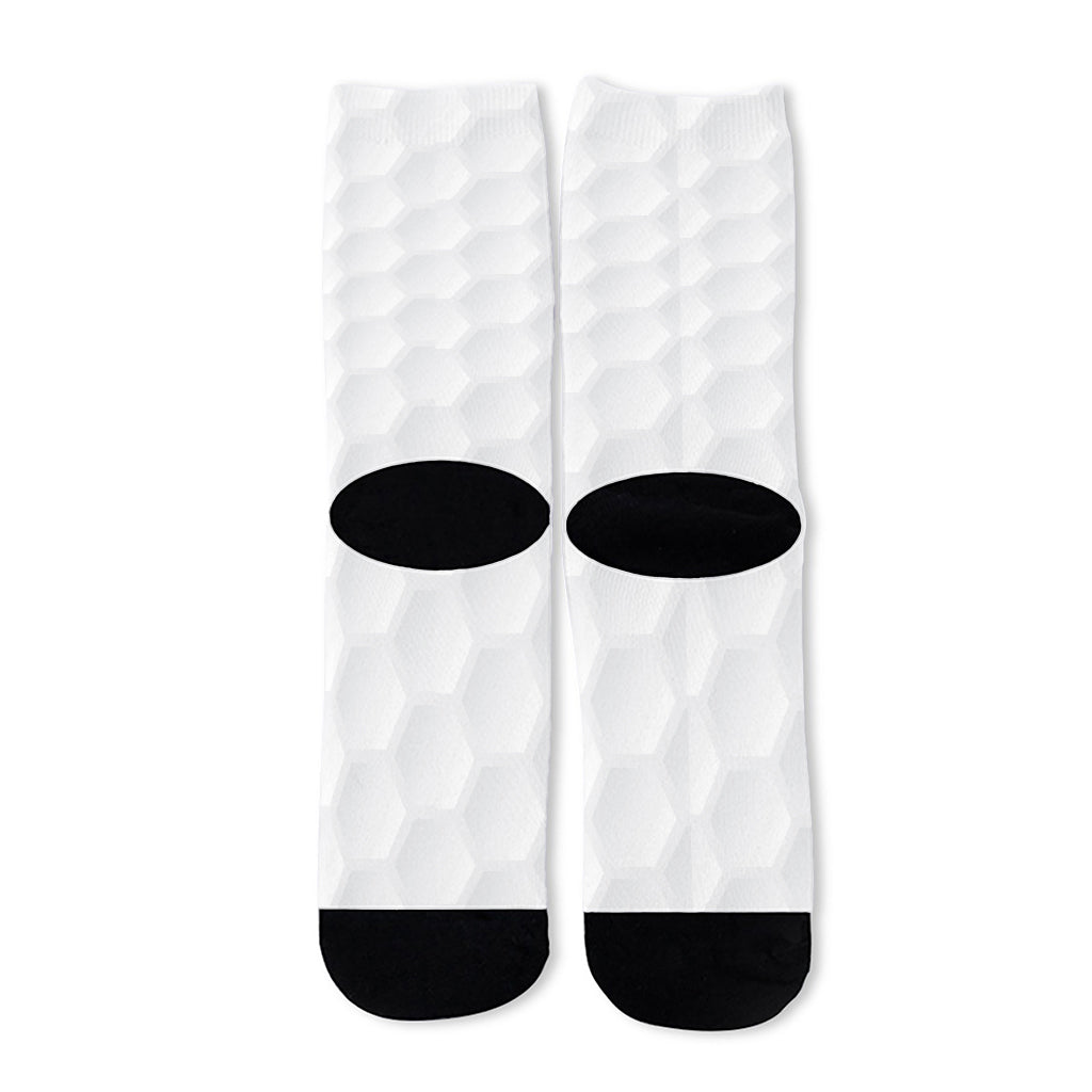 Golf Ball Print Long Socks