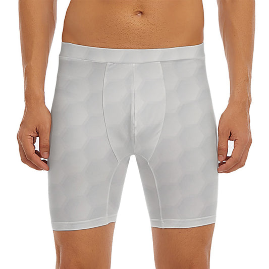 Golf Ball Print Men's Long Boxer Briefs
