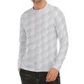 Golf Ball Print Men's Long Sleeve Rash Guard