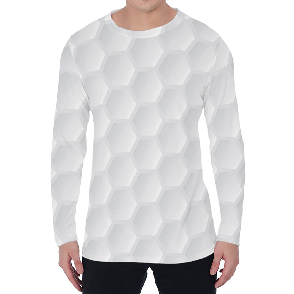 Golf Ball Print Men's Long Sleeve T-Shirt