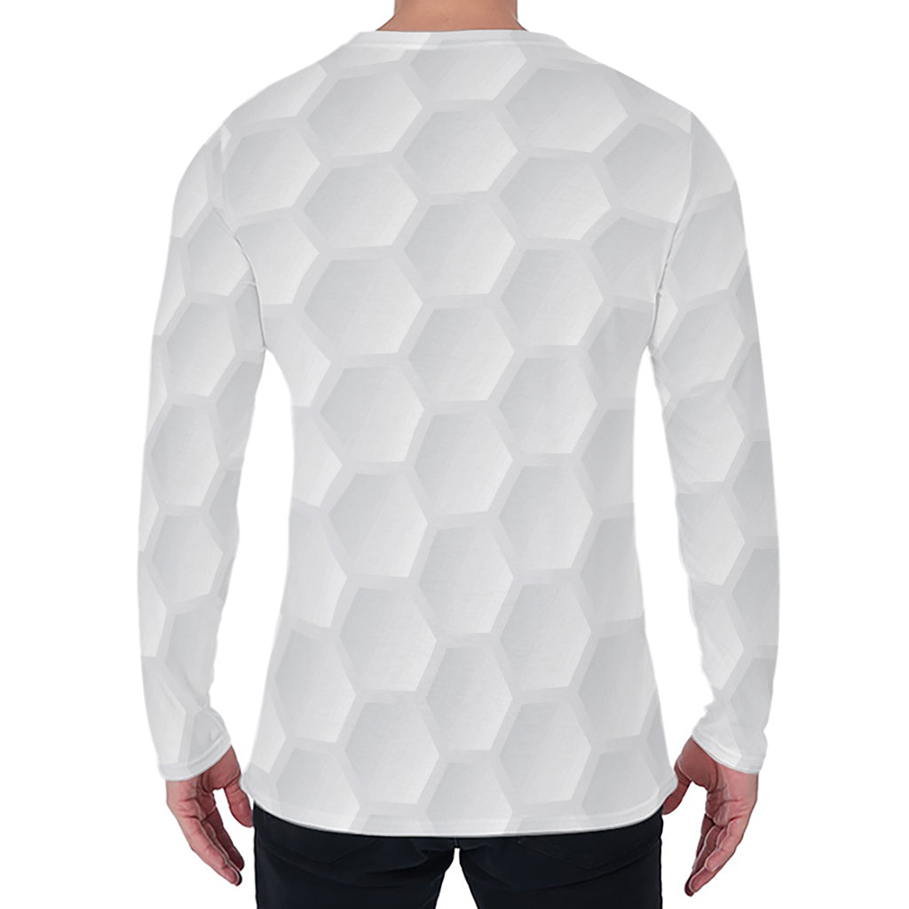 Golf Ball Print Men's Long Sleeve T-Shirt