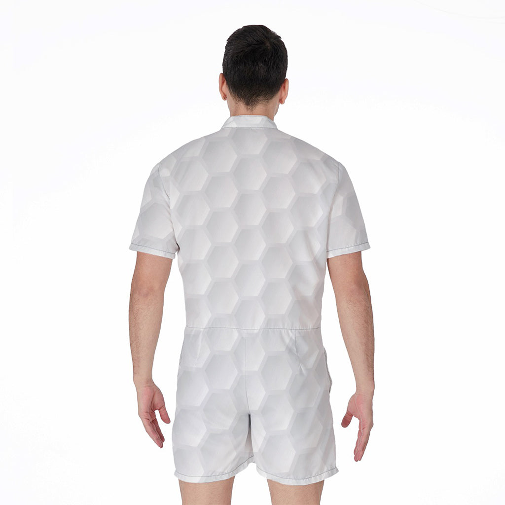 Golf Ball Print Men's Rompers