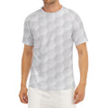 Golf Ball Print Men's Short Sleeve Rash Guard