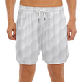 Golf Ball Print Men's Split Running Shorts