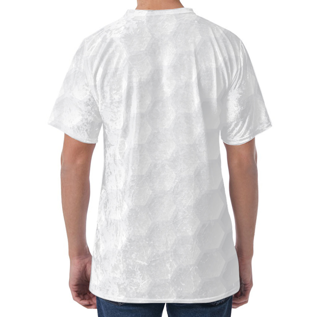 Golf Ball Print Men's Velvet T-Shirt