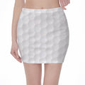 Golf Ball Print Pencil Mini Skirt
