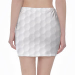 Golf Ball Print Pencil Mini Skirt