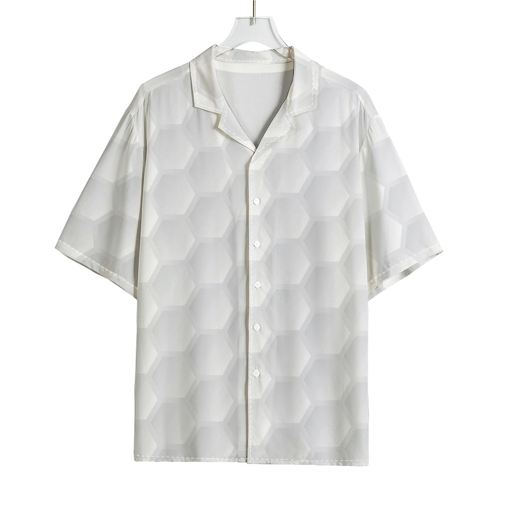 Golf Ball Print Rayon Hawaiian Shirt