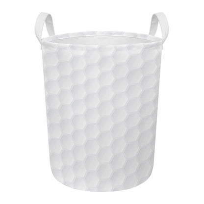 Golf Ball Print Round Laundry Basket