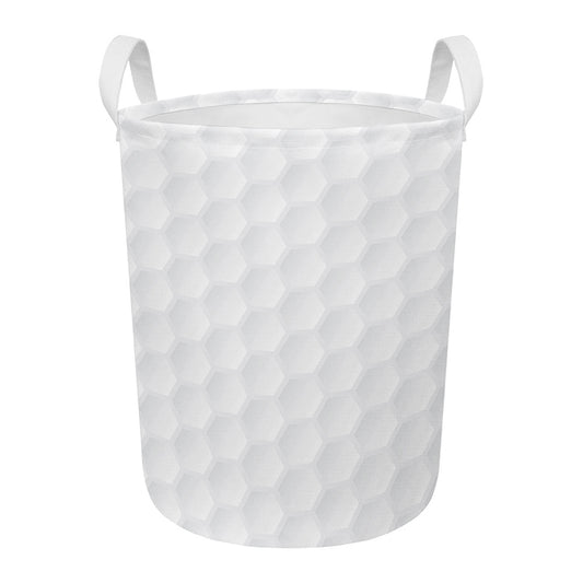 Golf Ball Print Round Laundry Basket