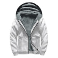 Golf Ball Print Sherpa Lined Zip Up Hoodie