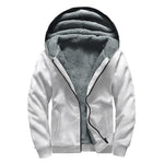 Golf Ball Print Sherpa Lined Zip Up Hoodie