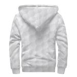 Golf Ball Print Sherpa Lined Zip Up Hoodie