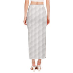 Golf Ball Print Side Slit Maxi Skirt