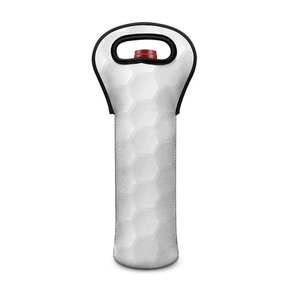 Golf Ball Print Single Neoprene Wine Tote