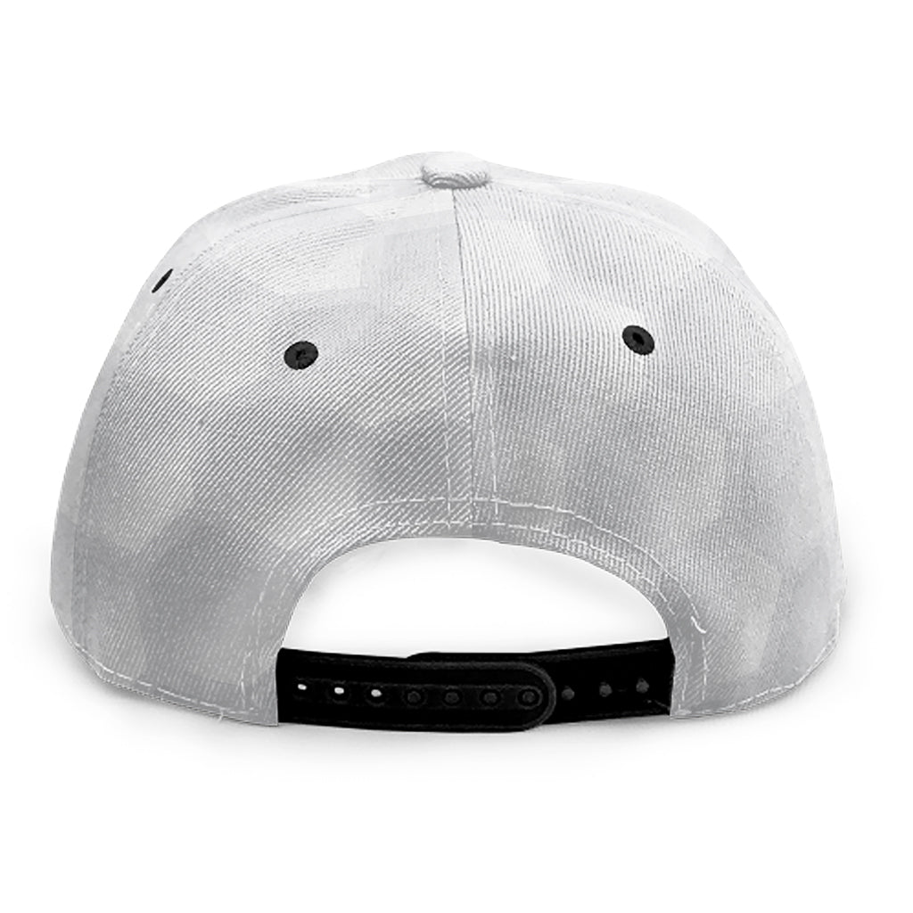 Golf Ball Print Snapback Cap