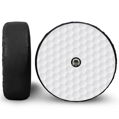 Golf Ball Print Tire Cover With Camera Hole