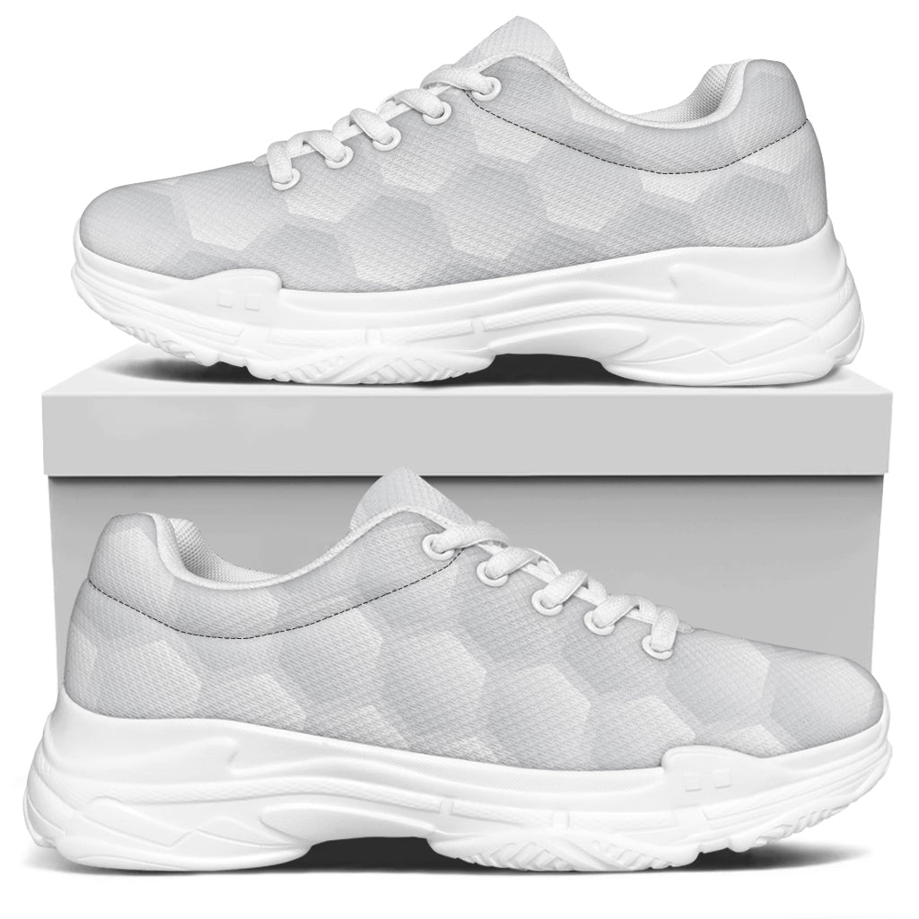 Golf Ball Print White Chunky Shoes