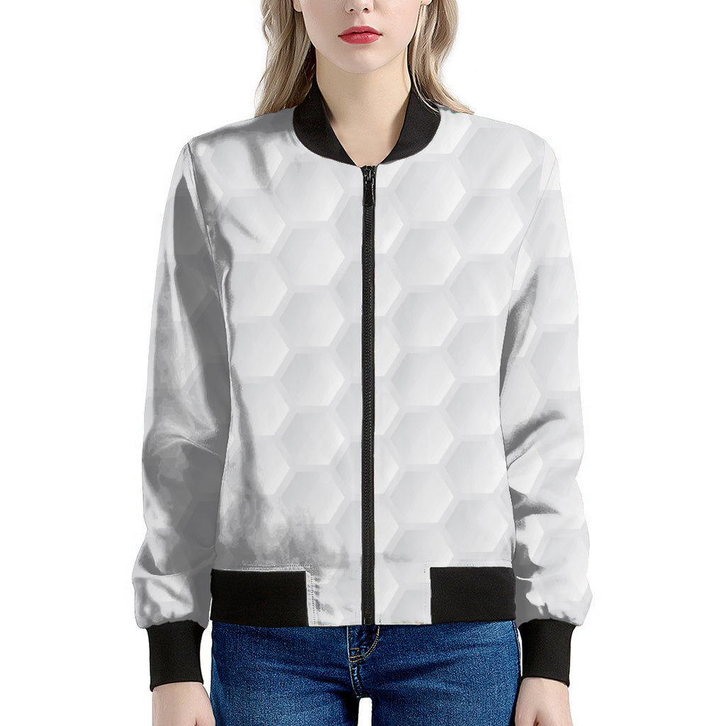 Golf Ball Print Women's Bomber Jacket