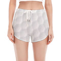Golf Ball Print Women's Split Running Shorts