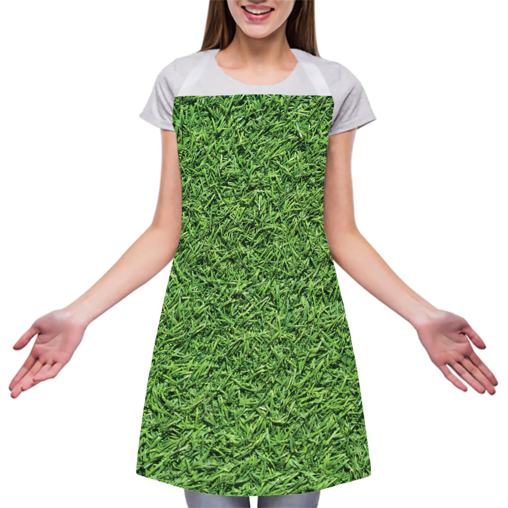 Golf Course Grass Print Adjustable Apron