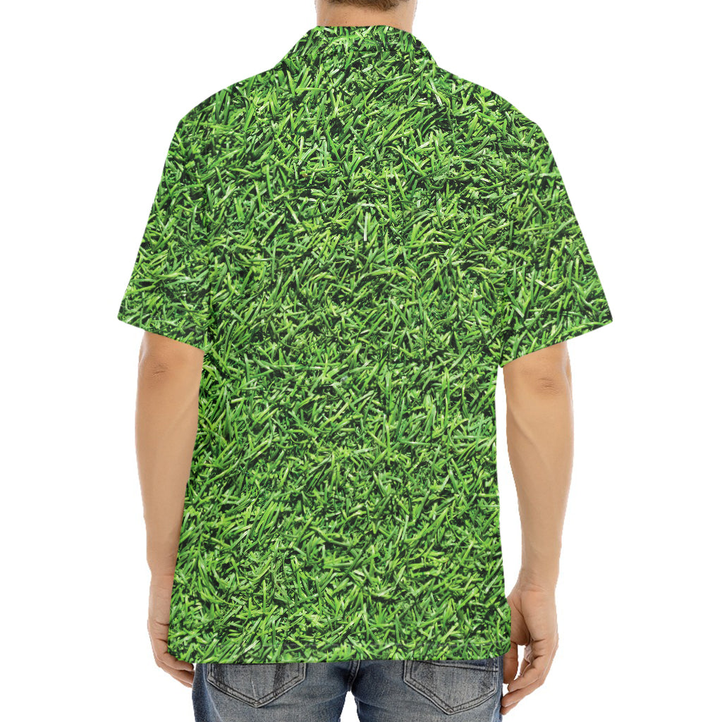 Golf Course Grass Print Aloha Shirt