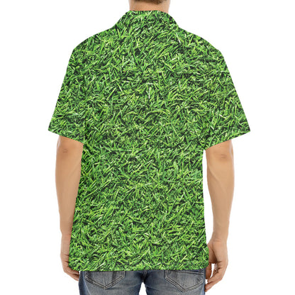 Golf Course Grass Print Aloha Shirt