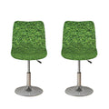 Golf Course Grass Print Bar Stool Covers