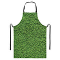 Golf Course Grass Print Bib Apron With Pocket
