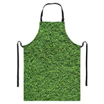 Golf Course Grass Print Bib Apron With Pocket