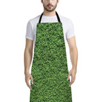 Golf Course Grass Print Bib Apron With Pocket