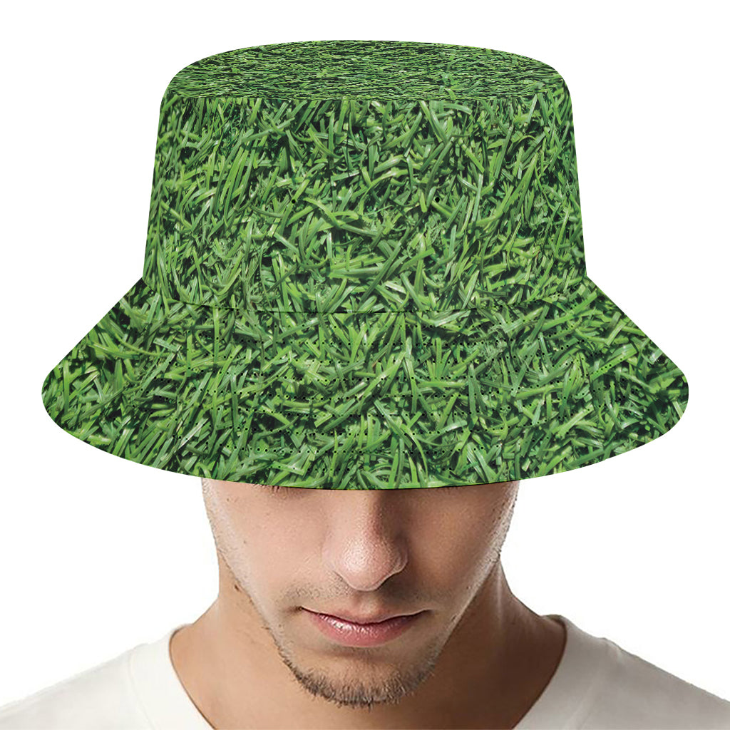 Golf Course Grass Print Bucket Hat