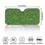 Golf Course Grass Print Car Windshield Sun Shade